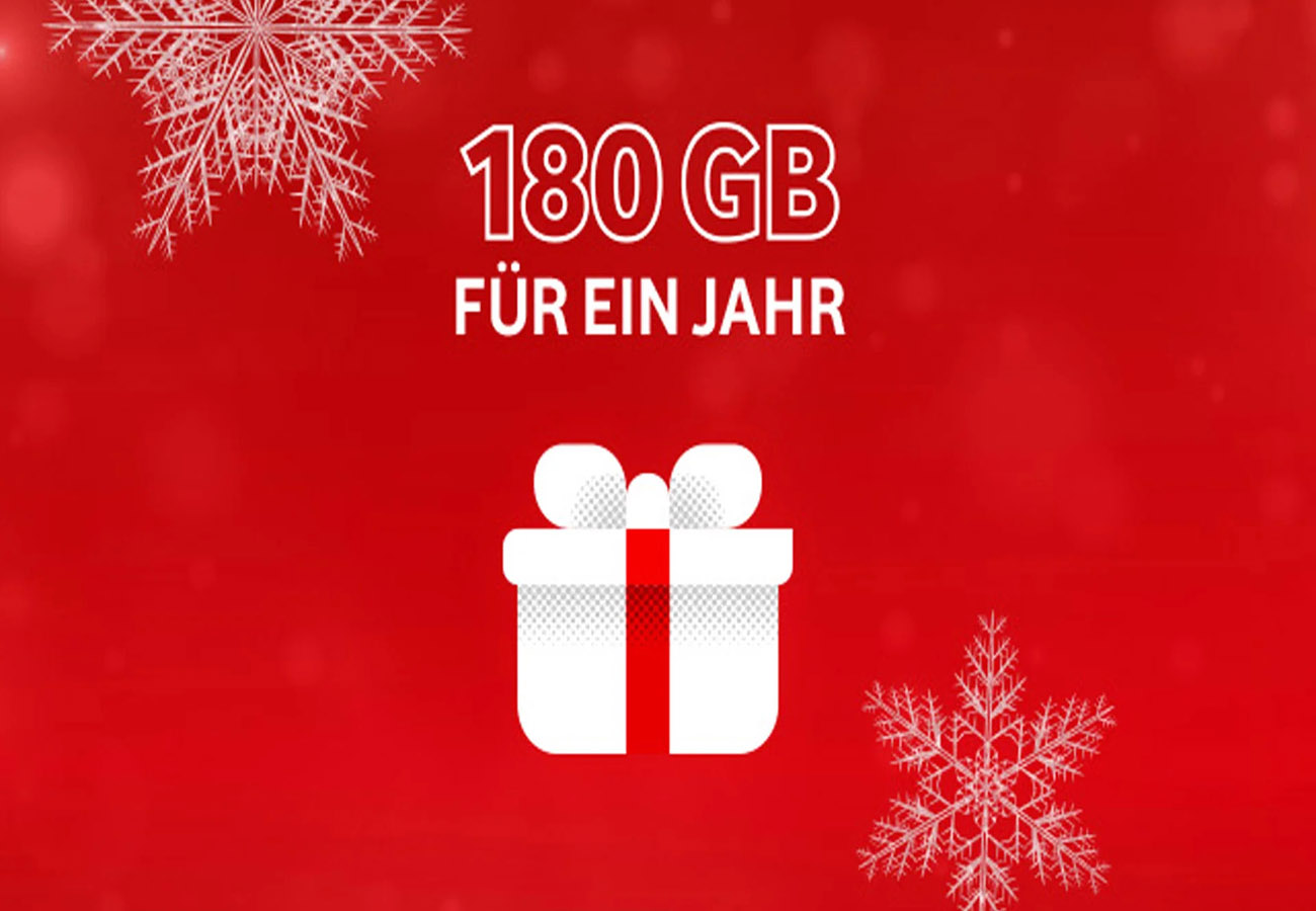 Mehr Datenvolumen! Der Vodafone CallYa Jahrestarif jetzt mit 180 GB